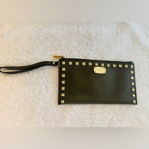 Michael Kors Army Green Clutch